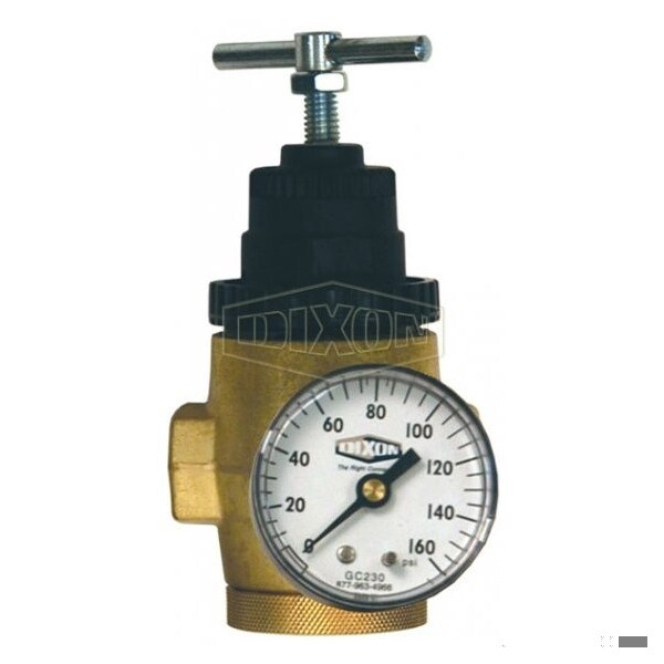 Norgren by 1 Series Non-Relieving Water Pressure Regulator with GC230 Gauge, 1/4 in PTF, 5 GPM Flow